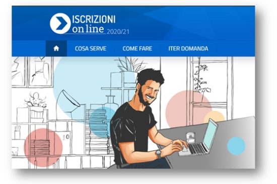 Iscrizione on line dalle ore 8:00 del 7 gennaio alle ore 20:00 del 31 gennaio 2020